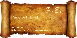 Perczel Erik névjegykártya